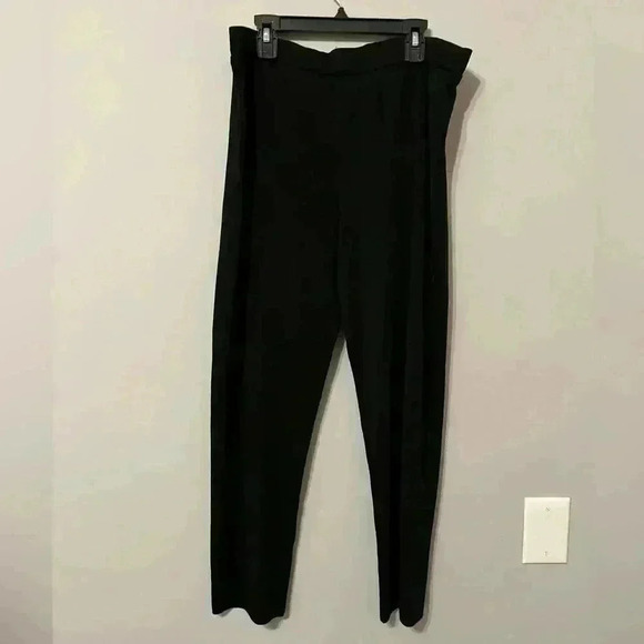 Misook Black Jersey Knit Type Pants Size Small - Picture 2 of 4